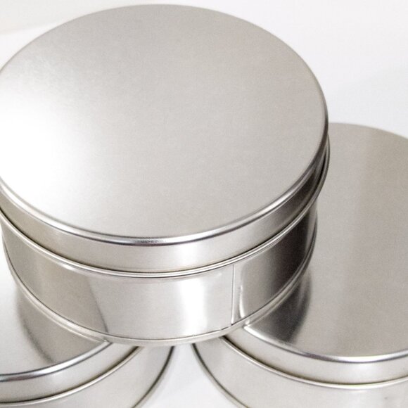 Celebrate It / 3 pc Round Tin Box 2.9in / 9.9cm / Gift, Storage, Notions w/ Lid - Picture 4 of 5